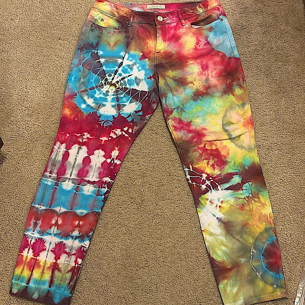 Custom tie-dyed women’s pants